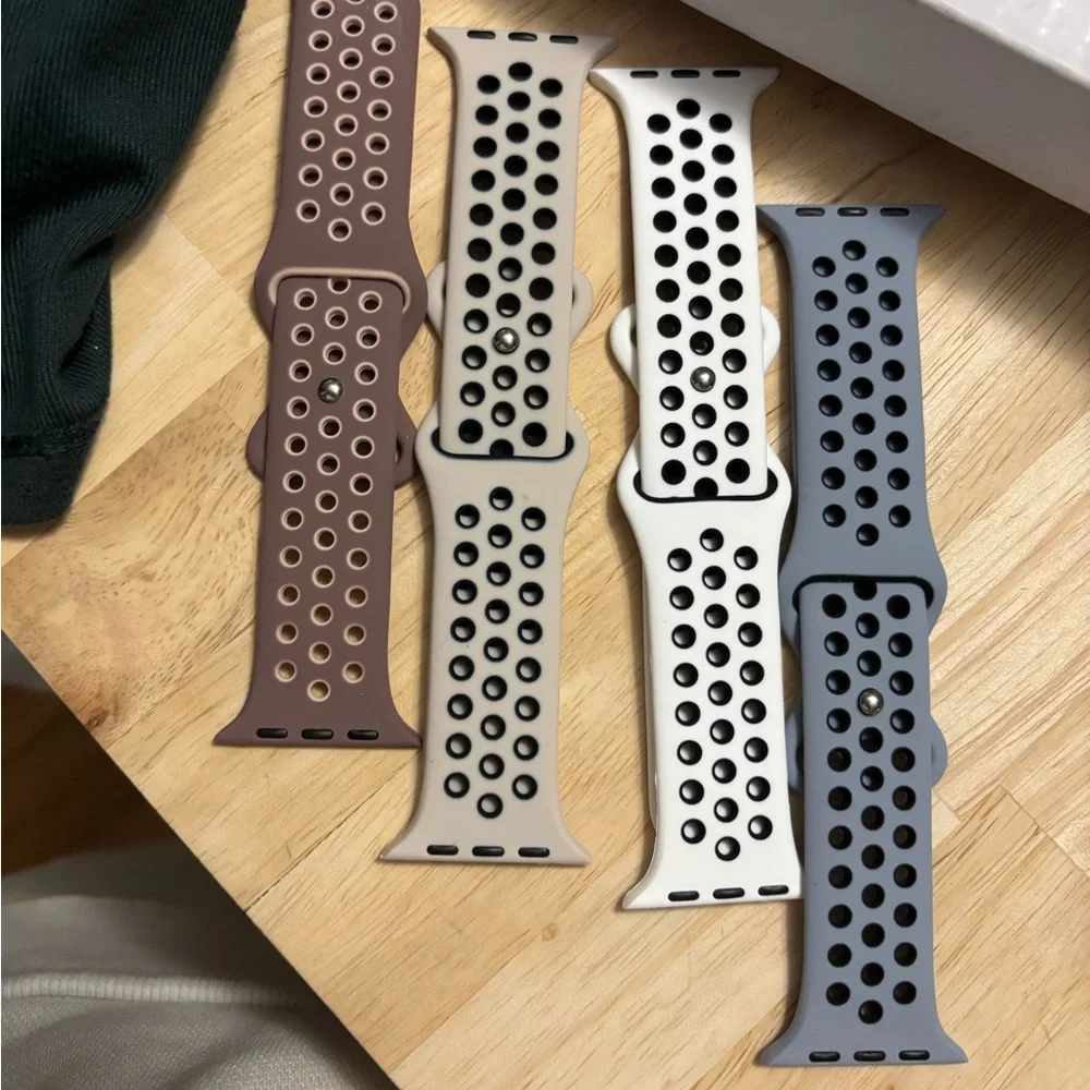 Set of Four Sport Watch Bands. Apple 42 mm size small